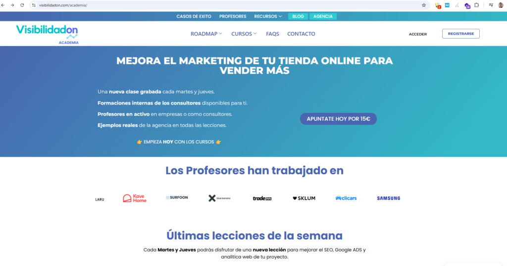 academia online visibilidadon