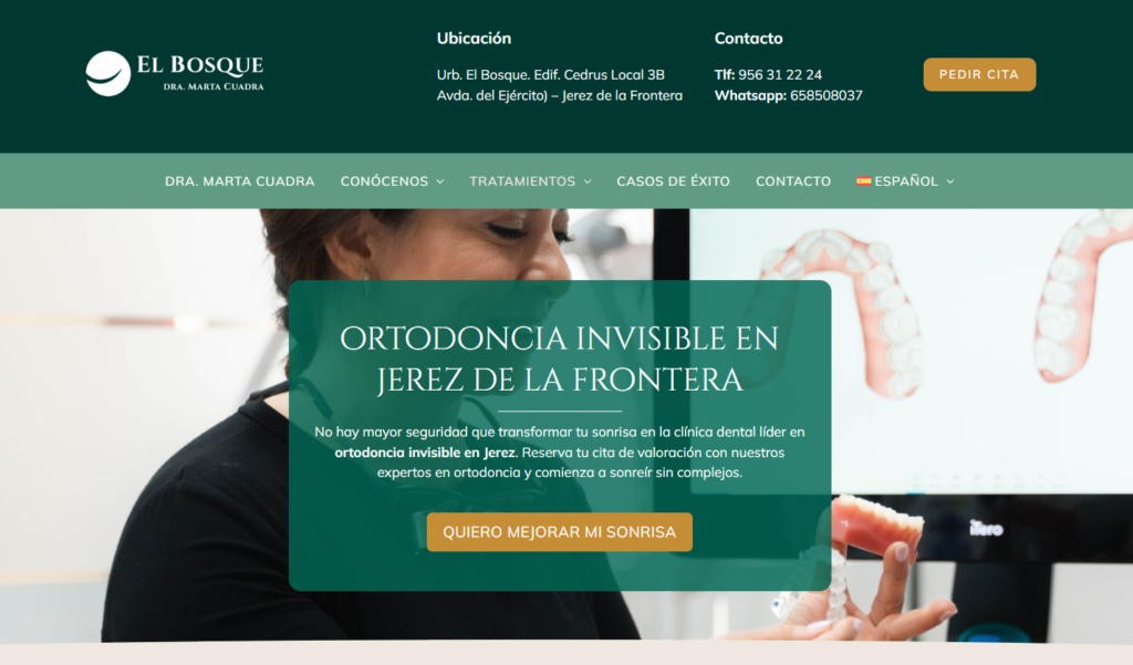 ejemplo seo web para dentistas